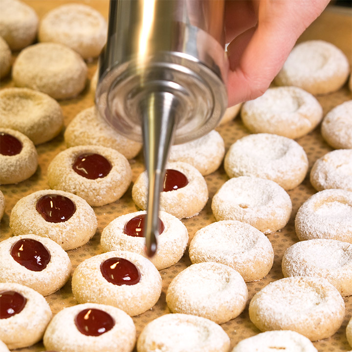 Husarenplätzchen mit Hofmarmelade